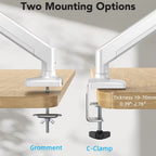 Universal Single Monitor Bracket up to 32 Inches and 19.8 Lbs per Screen Computer Desk Mount Stand Adjustable Computer Bracket
