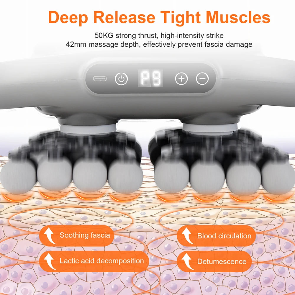 Experience Ultimate Muscle Relief with the 42-Head High-Frequency Vibration Deep Tissue Massage Gun for Total Body Relaxation