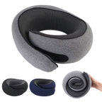Portable U-Shaped Memory Foam Travel Pillow for Neck Support and Comfort During Breaks