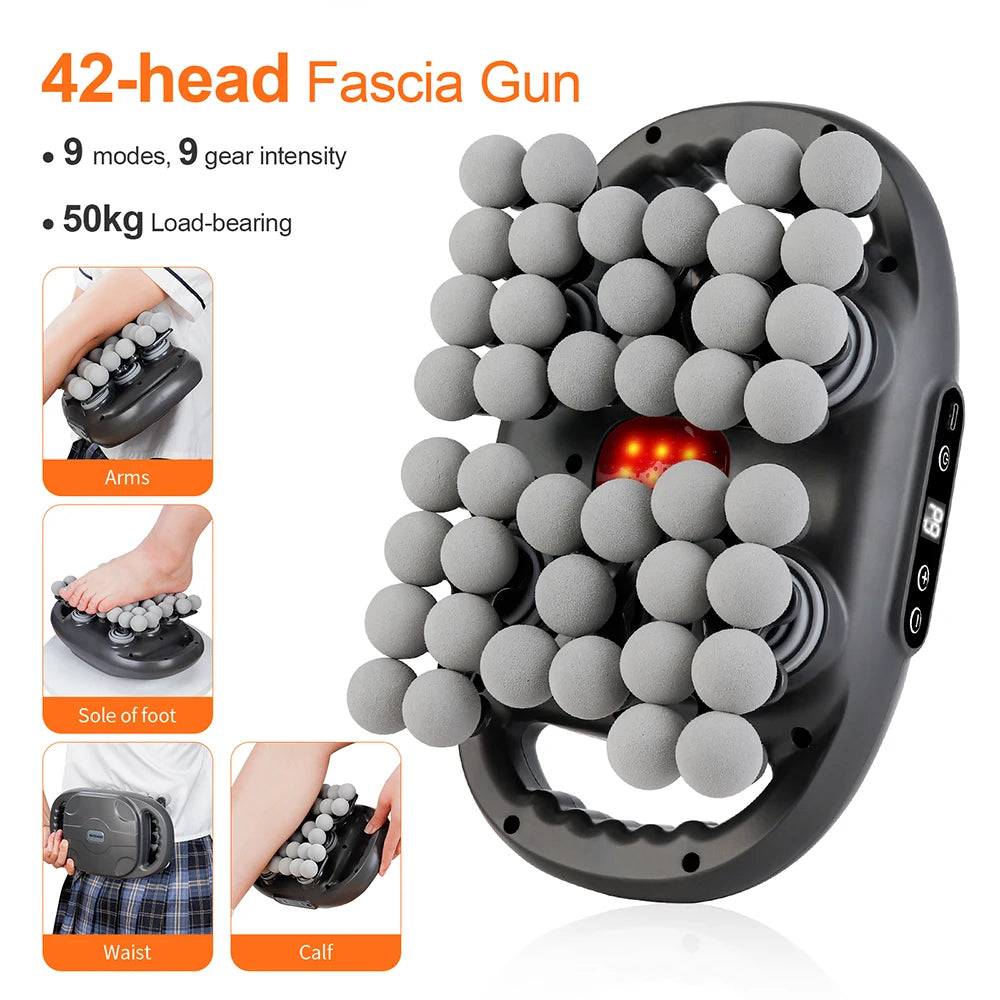 Experience Ultimate Muscle Relief with the 42-Head High-Frequency Vibration Deep Tissue Massage Gun for Total Body Relaxation