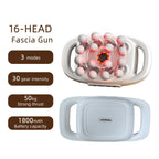 Revolutionary 16-Head High-Frequency Vibration Massage Gun for Comprehensive Muscle Relief and Relaxation