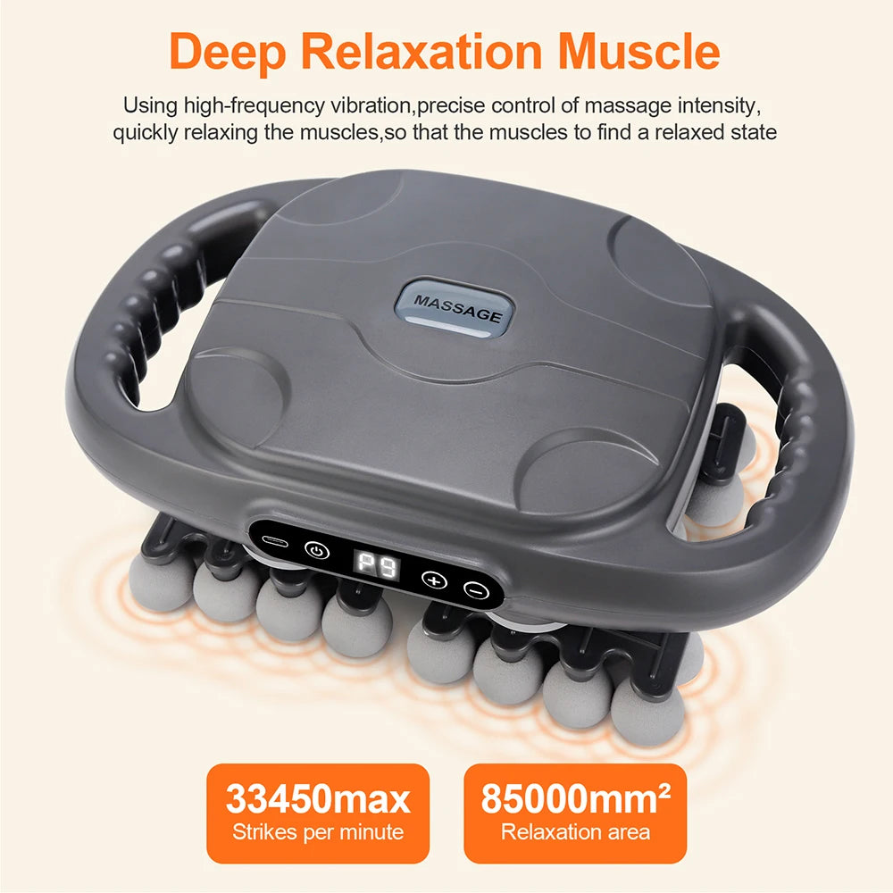 Experience Ultimate Muscle Relief with the 42-Head High-Frequency Vibration Deep Tissue Massage Gun for Total Body Relaxation