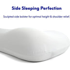 Ergonomic Deep Sleep Pillow with Patented Contour Design for Side and Back Sleepers, Orthopedic Cervical Support for Enhanced Comfort