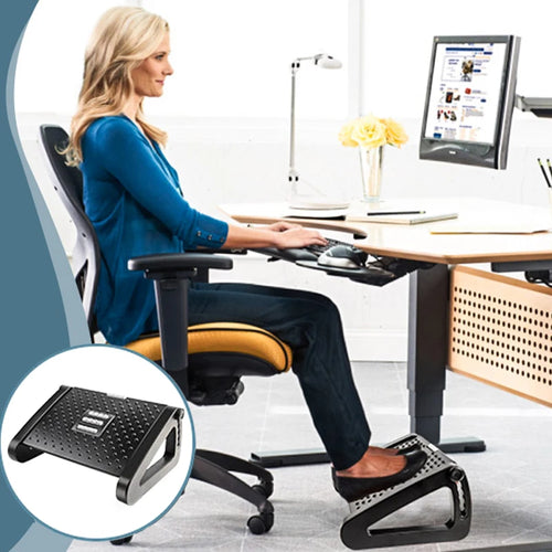 Ergonomische Fußstütze Schreibtisch Massagerollen Homeoffice | LINDERTA