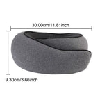 Portable U-Shaped Memory Foam Travel Pillow for Neck Support and Comfort During Breaks