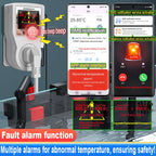 Tuya Wi-Fi Smart Thermostat Socket Outlet Plug Remote Temperature Controller Timer Switch Heating Cooling 3M NTC Sensor 16A