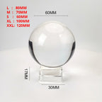 Elevate Your Decor with Our Premium K9 Crystal Glass Ball (60mm/70mm/80mm/100mm/120mm) - Includes Stand for Stunning Photography and Home Accents