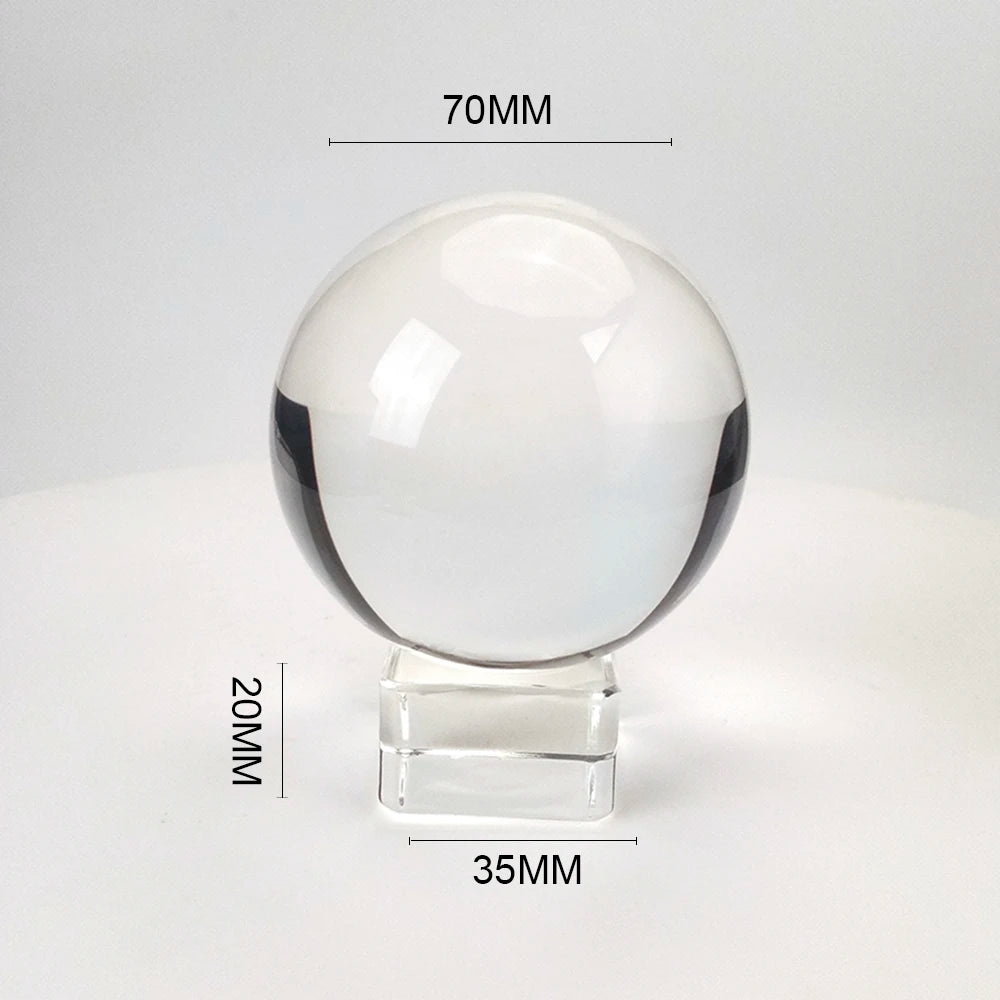 Elevate Your Decor with Our Premium K9 Crystal Glass Ball (60mm/70mm/80mm/100mm/120mm) - Includes Stand for Stunning Photography and Home Accents