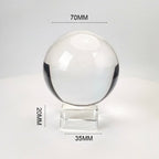 Elevate Your Decor with Our Premium K9 Crystal Glass Ball (60mm/70mm/80mm/100mm/120mm) - Includes Stand for Stunning Photography and Home Accents