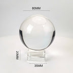 Elevate Your Decor with Our Premium K9 Crystal Glass Ball (60mm/70mm/80mm/100mm/120mm) - Includes Stand for Stunning Photography and Home Accents