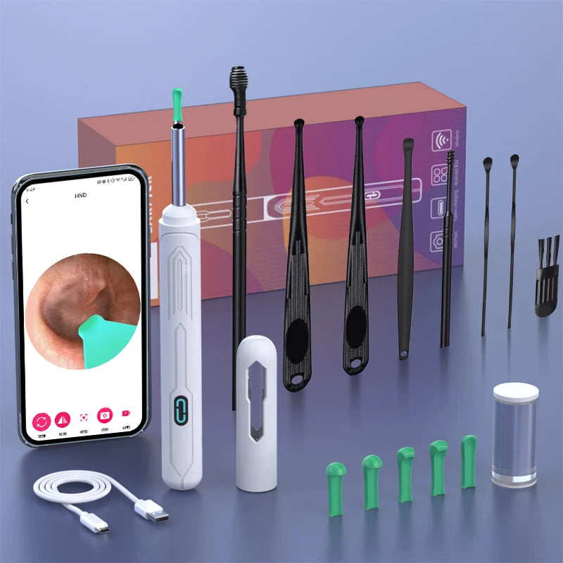 Revolutionary Ear Cleaning Set with HD Camera: Ultimate Otoscope and USB-C Endoscope for Effortless Wax Removal