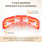 Revolutionary V-Face Lifting Device: EMS Technology for Double Chin Reduction, Facial Slimming, and Rejuvenating Light Therapy
