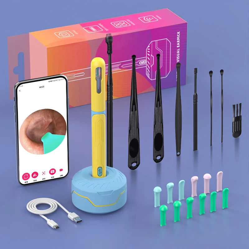 Revolutionary Ear Cleaning Set with HD Camera: Ultimate Otoscope and USB-C Endoscope for Effortless Wax Removal