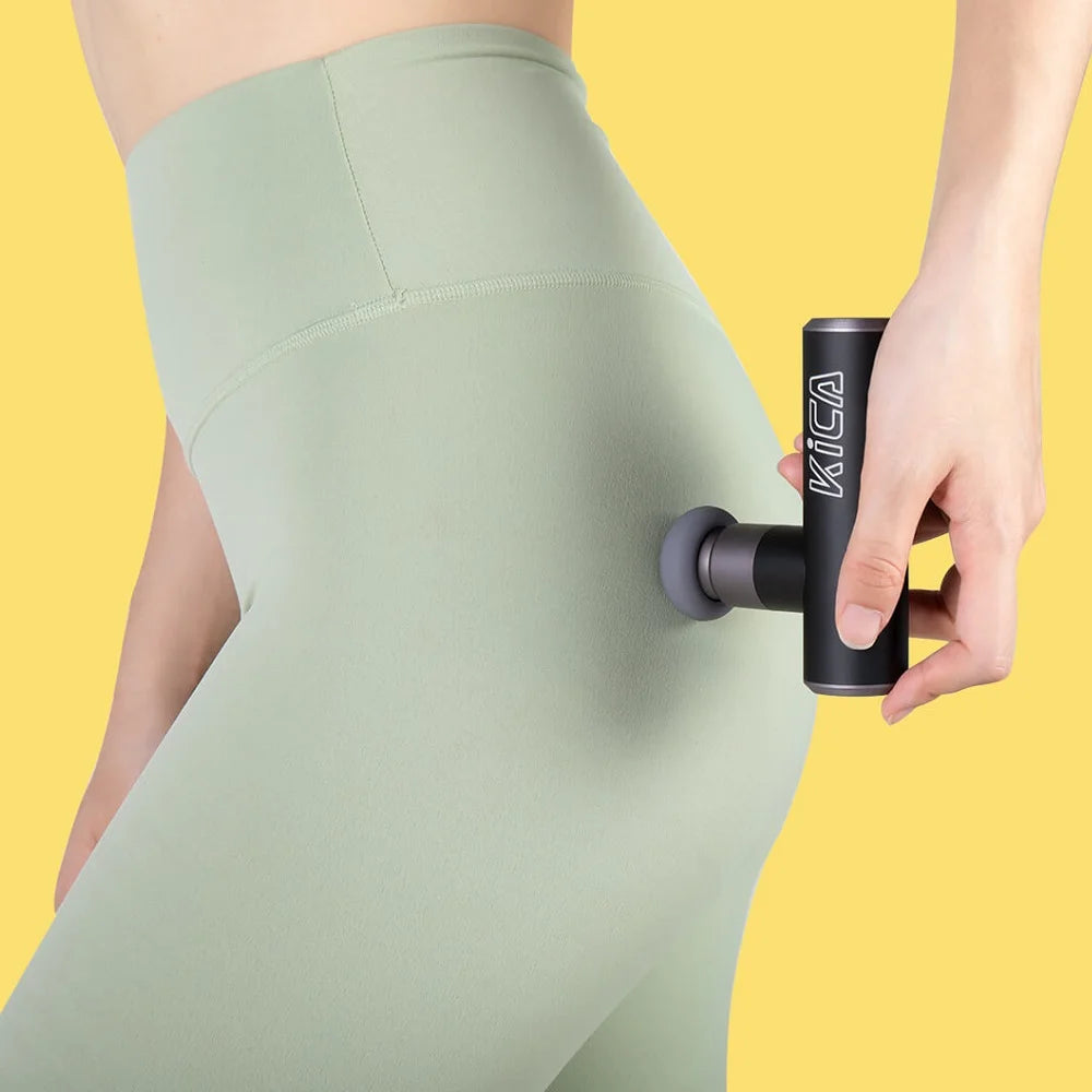 Elevate Your Recovery with the Kica Mini 2 Fascia Gun - Lightweight, Portable Massage Device with 3000 RPM and 3 Customizable Heads for Optimal Muscle Relief