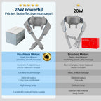 Revitalize Your Day with the 26W Wireless Neck and Shoulder Massager - Ultimate Kneading Relief for Trapezius and Cervical Tension