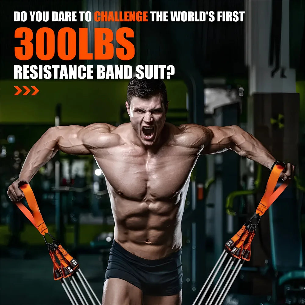 Unleash Your Strength: Advanced Resistance Belt Set with Comfortable Handles for Ultimate Home Fitness