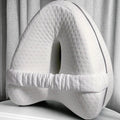 Ultimate Orthopedic Memory Foam Knee Support Pillow for Side Sleepers - Alleviate Sciatica and Hip Pain at Home or on the Go