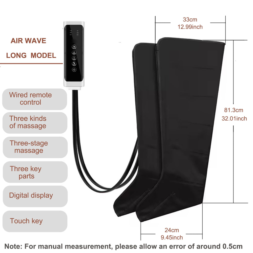 Revitalize Your Legs with Our Advanced Air Compression Massage Boots – 6 Airbags for Ultimate Relaxation and Circulation Boost!