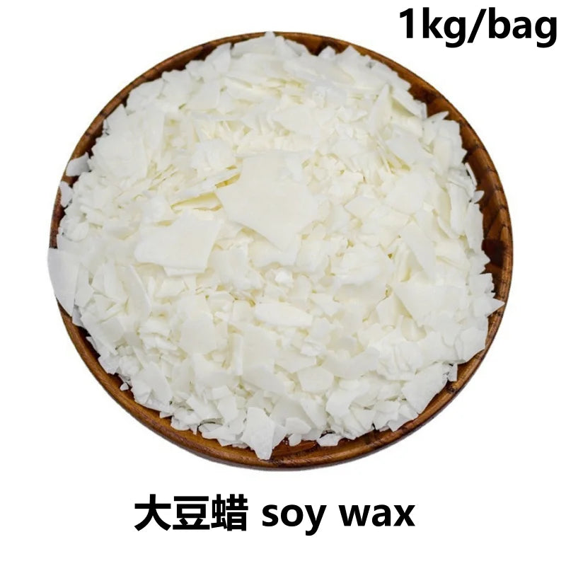 500G/1Kg Pure Soy Wax Paraffin Material Pre-Soy Wax-Core Pigments Aromatherapy Pure Paraffin Wax DIY Handmade Candles Crafts