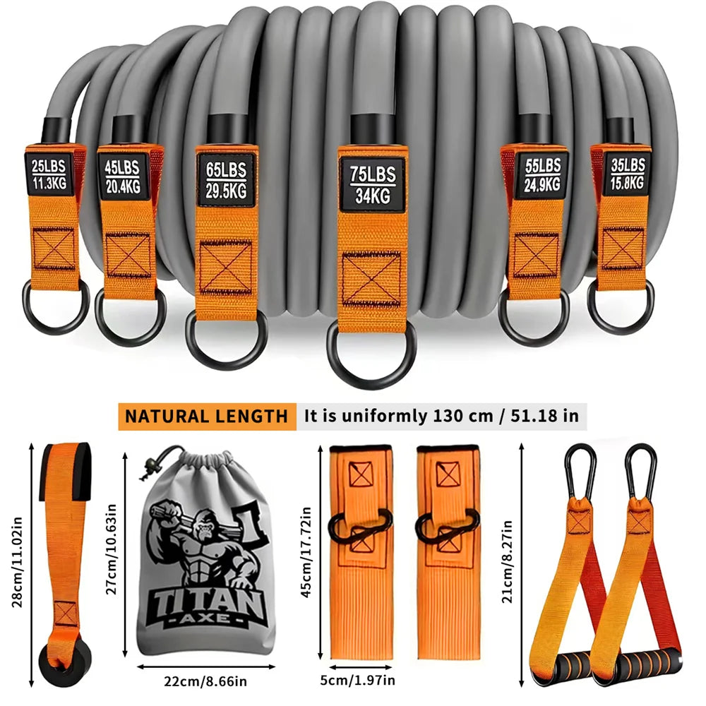 Unleash Your Strength: Advanced Resistance Belt Set with Comfortable Handles for Ultimate Home Fitness