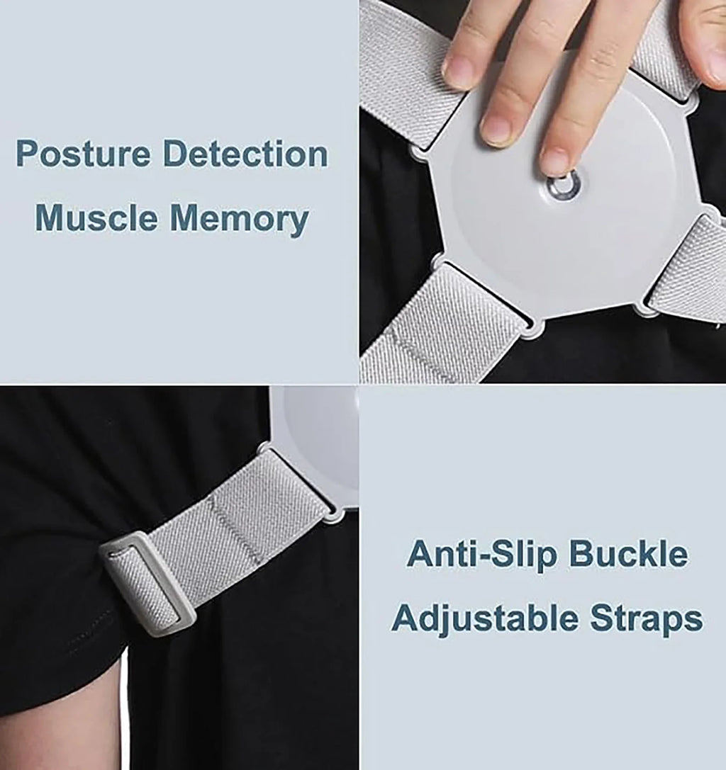 Revolutionary USB-Charged Intelligent Posture Corrector - Enhance Your Back Alignment for Comfort and Confidence at Work