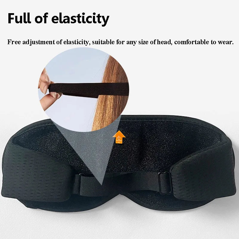 Discover the Ultimate 3D Bluetooth Wireless Sleeping Headphones with Adjustable Blindfold - Soft, Washable, and Perfect for Handsfree Calling!