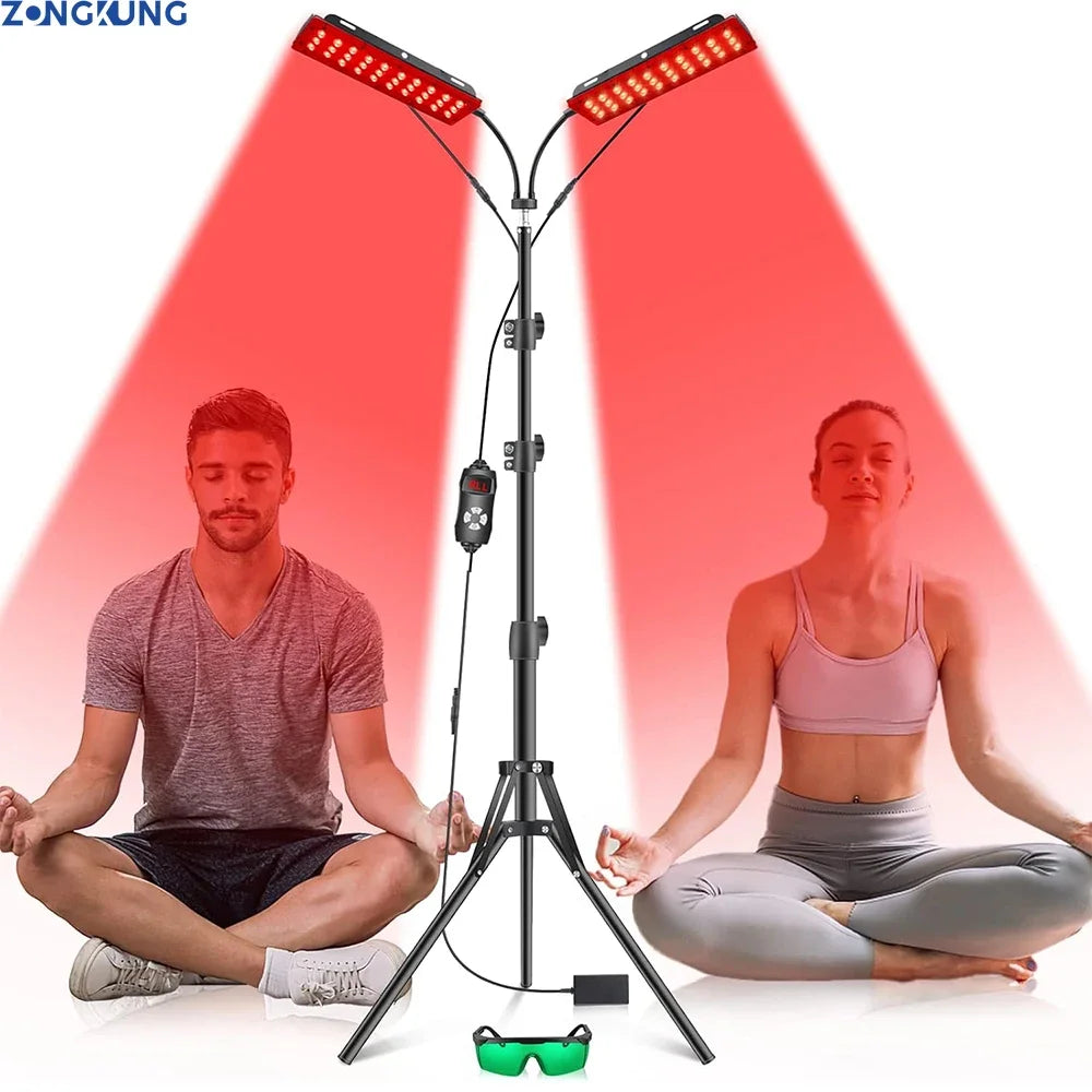 Revolutionary LED Red Light Therapy Lamp for Ultimate Pain Relief and Skin Rejuvenation - Infrared Light Device (660nm & 850nm)