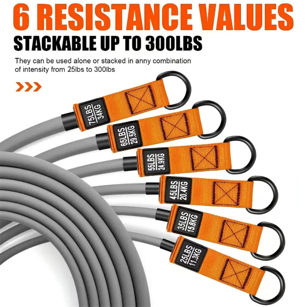 Unleash Your Strength: Advanced Resistance Belt Set with Comfortable Handles for Ultimate Home Fitness