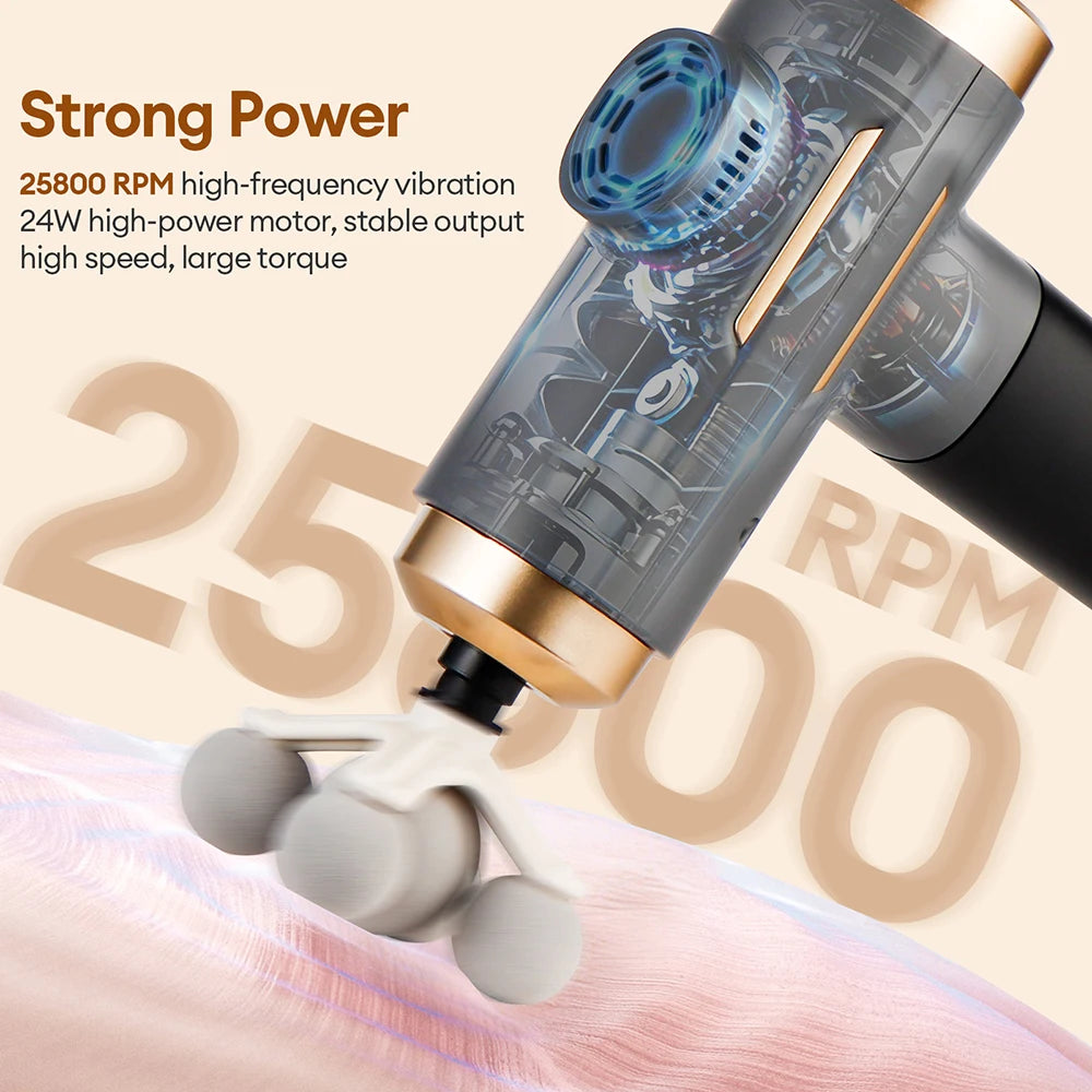 Unlock Deep Tissue Relief with the 11-in-1 High-Performance Massage Gun – 99 Adjustable Levels for Ultimate Muscle Recovery