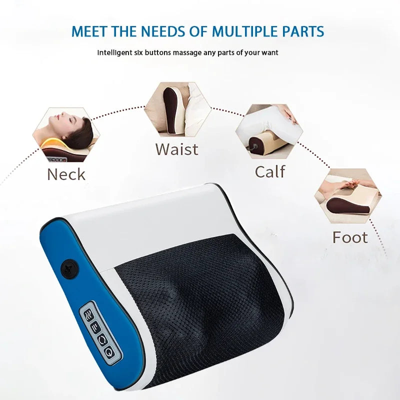 Revitalize Your Neck and Shoulders with Our Adjustable Hot Compress and Kneading Massager for Ultimate Home Relaxation