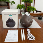Elevate Your Space with the 350ML Ultrasonic Essential Oil Diffuser - Remote Control & 7-Color LED Light