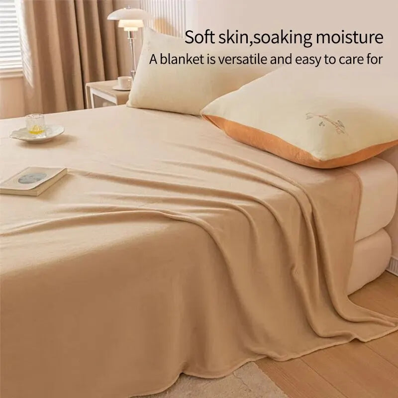Indulge in Ultimate Comfort with Our Luxurious Thickened Flannel Blanket