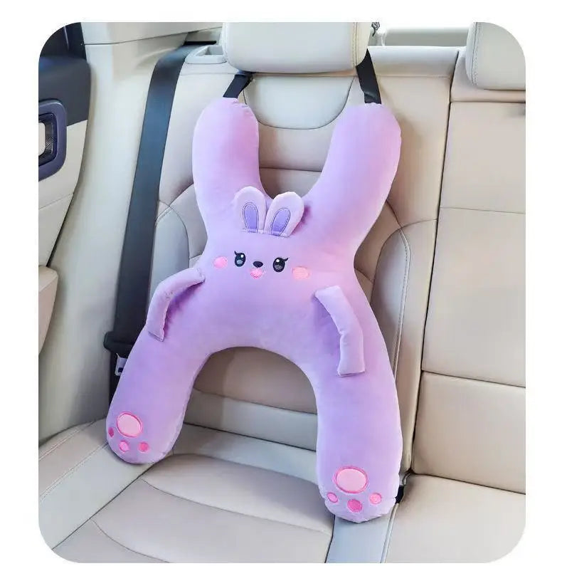 Ultimate Car Neck Pillow with Seat Belt Safety for Kids - Comfort & Support for Long Journeys