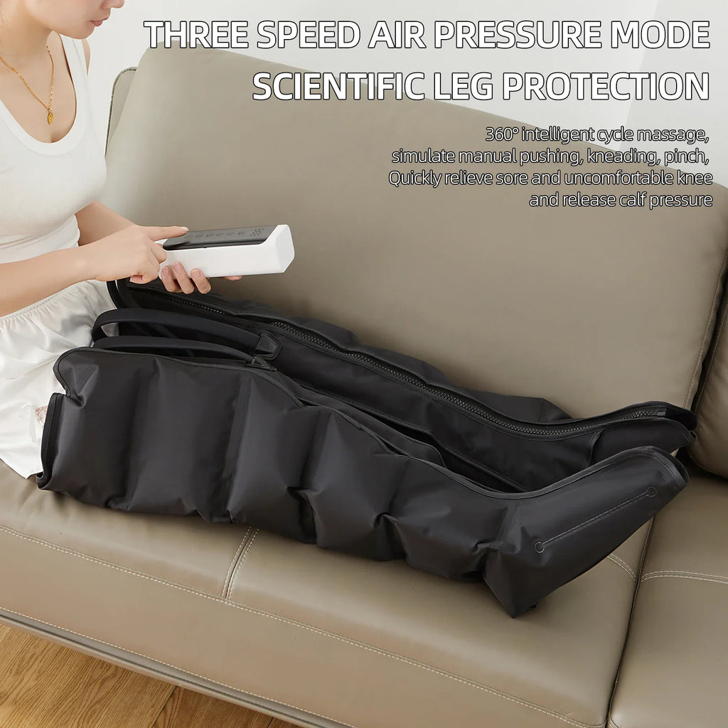 Revitalize Your Legs with Our Advanced Air Compression Massage Boots – 6 Airbags for Ultimate Relaxation and Circulation Boost!