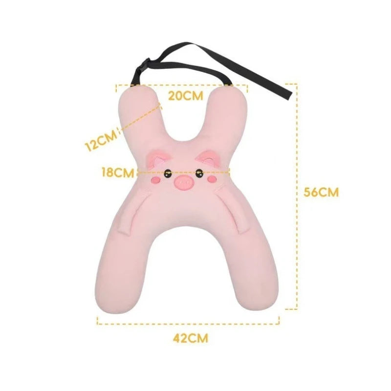 Ultimate Car Neck Pillow with Seat Belt Safety for Kids - Comfort & Support for Long Journeys