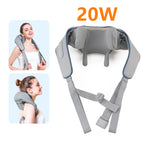 Revitalize Your Day with the 26W Wireless Neck and Shoulder Massager - Ultimate Kneading Relief for Trapezius and Cervical Tension