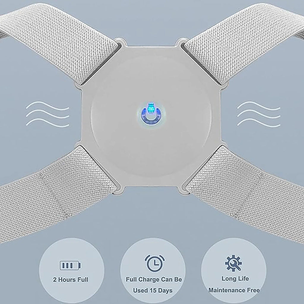 Revolutionary USB-Charged Intelligent Posture Corrector - Enhance Your Back Alignment for Comfort and Confidence at Work