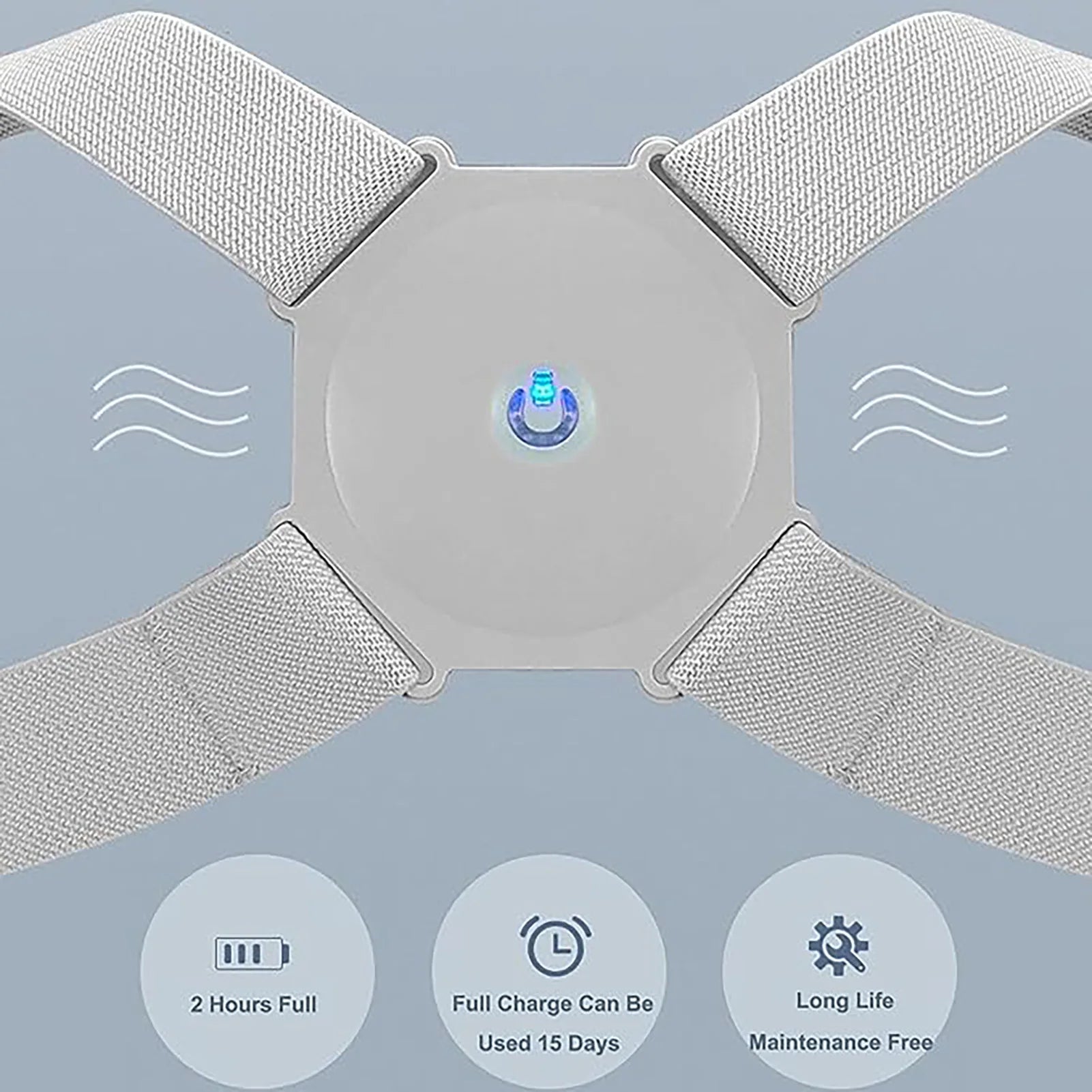 Revolutionary USB-Charged Intelligent Posture Corrector - Enhance Your Back Alignment for Comfort and Confidence at Work