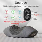 Revolutionary Electric Neck Massager Pillow with Soothing Heat, Vibration, and Cervical Stretching for Ultimate Comfort and Relief