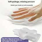 Transform Your Sleep with Our Butterfly Shaped Memory Foam Cervical Pillow - Ultimate Neck Support for Pain Relief and Relaxation