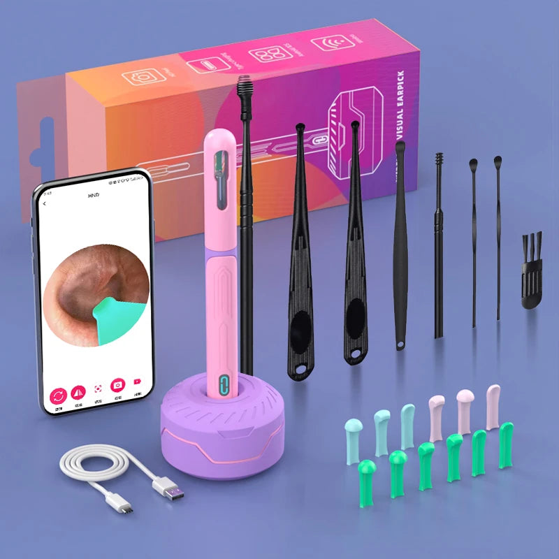Revolutionary Ear Cleaning Set with HD Camera: Ultimate Otoscope and USB-C Endoscope for Effortless Wax Removal