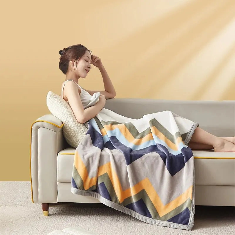 Indulge in Ultimate Comfort with Our Luxurious Thickened Flannel Blanket