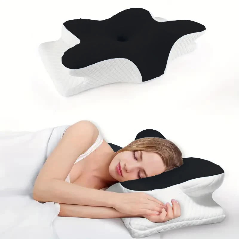 Transform Your Sleep with Our Butterfly Shaped Memory Foam Cervical Pillow - Ultimate Neck Support for Pain Relief and Relaxation