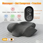 Revolutionary Electric Neck Massager Pillow with Soothing Heat, Vibration, and Cervical Stretching for Ultimate Comfort and Relief