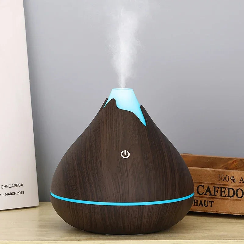 Elevate Your Space with the 350ML Ultrasonic Essential Oil Diffuser - Remote Control & 7-Color LED Light