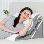 Revolutionary 3-in-1 Memory Foam Wedge Pillow Set for Ultimate Neck, Back, and Shoulder Pain Relief - Your Solution to Anti-Acid Reflux Comfort