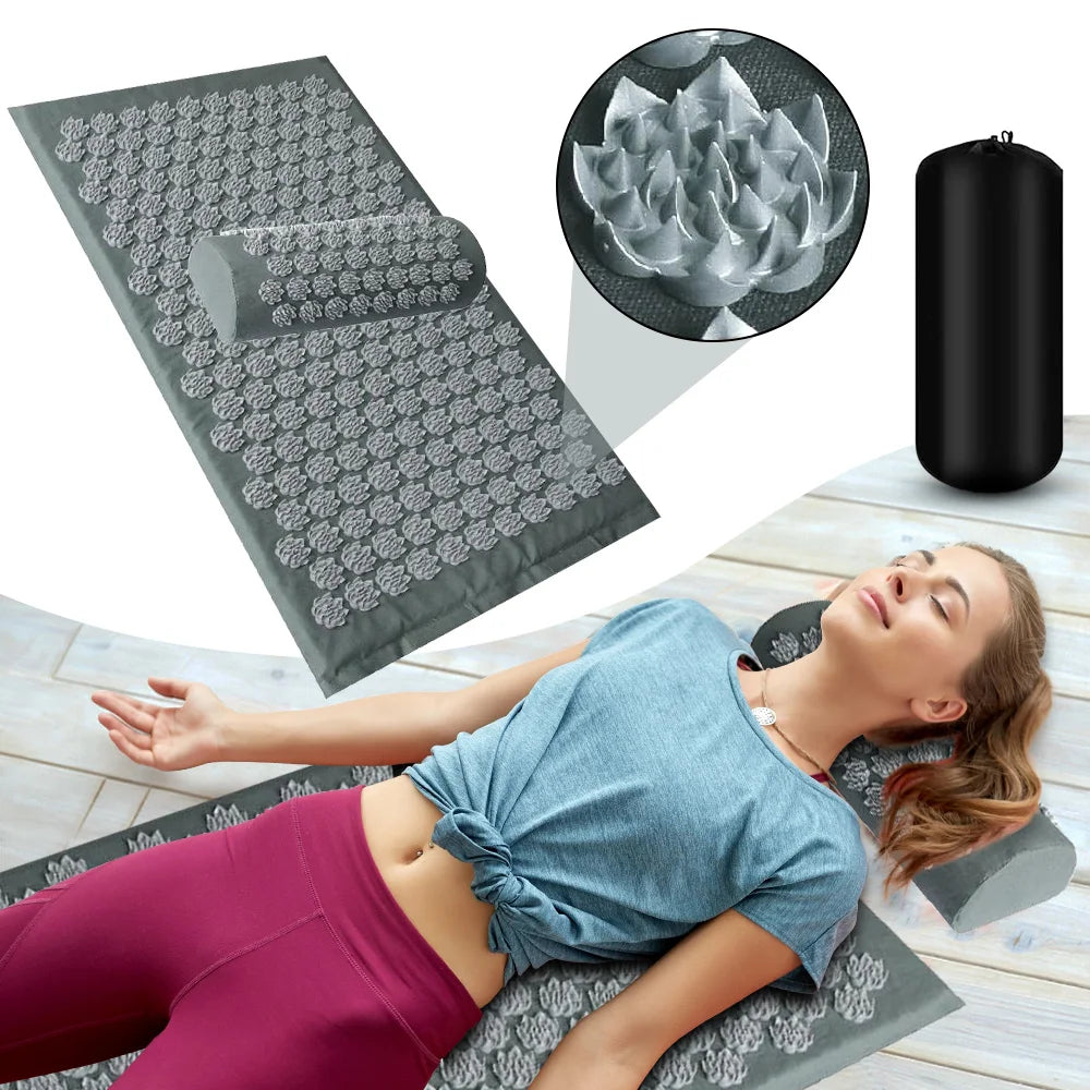 Revitalize Your Body with the Shiatsu Acupressure Massage Mat - Perfect for Fitness, Yoga, and Pilates Enthusiasts