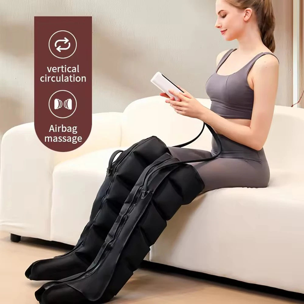 Revitalize Your Legs with Our Advanced Air Compression Massage Boots – 6 Airbags for Ultimate Relaxation and Circulation Boost!