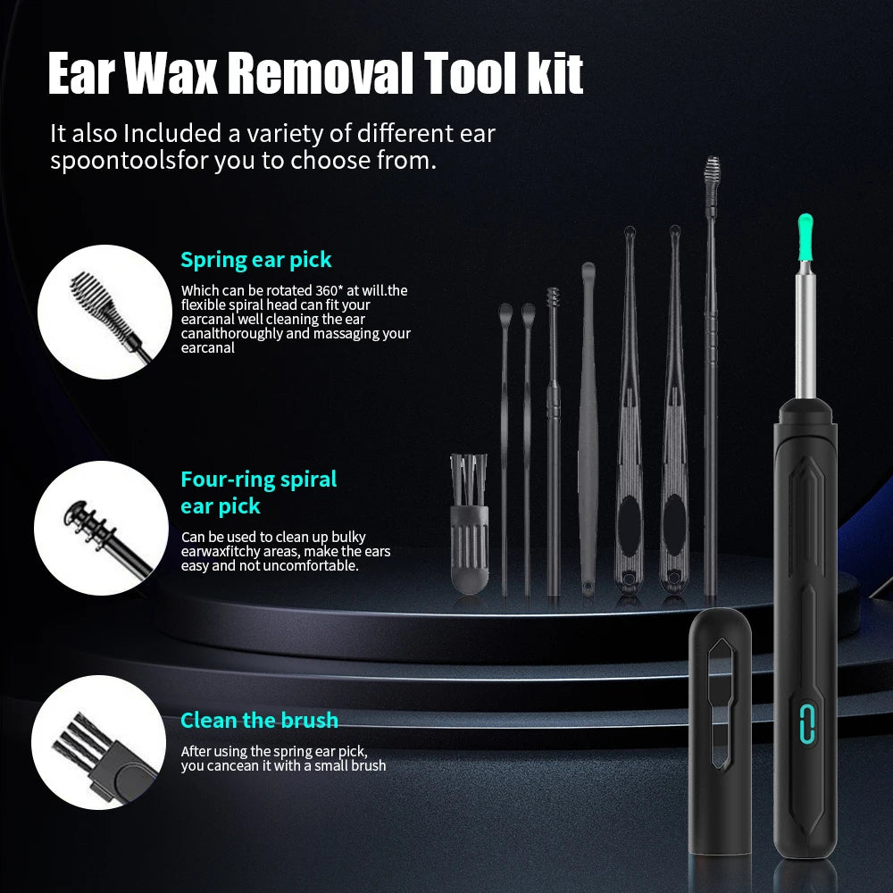 Revolutionary Ear Cleaning Set with HD Camera: Ultimate Otoscope and USB-C Endoscope for Effortless Wax Removal