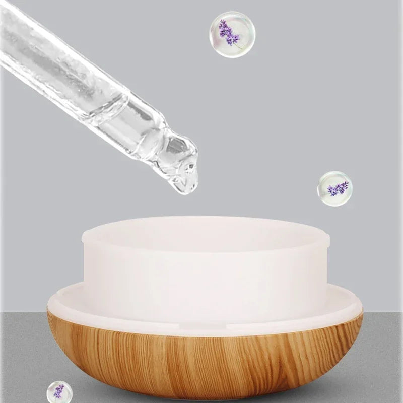 Elevate Your Space with the 350ML Ultrasonic Essential Oil Diffuser - Remote Control & 7-Color LED Light